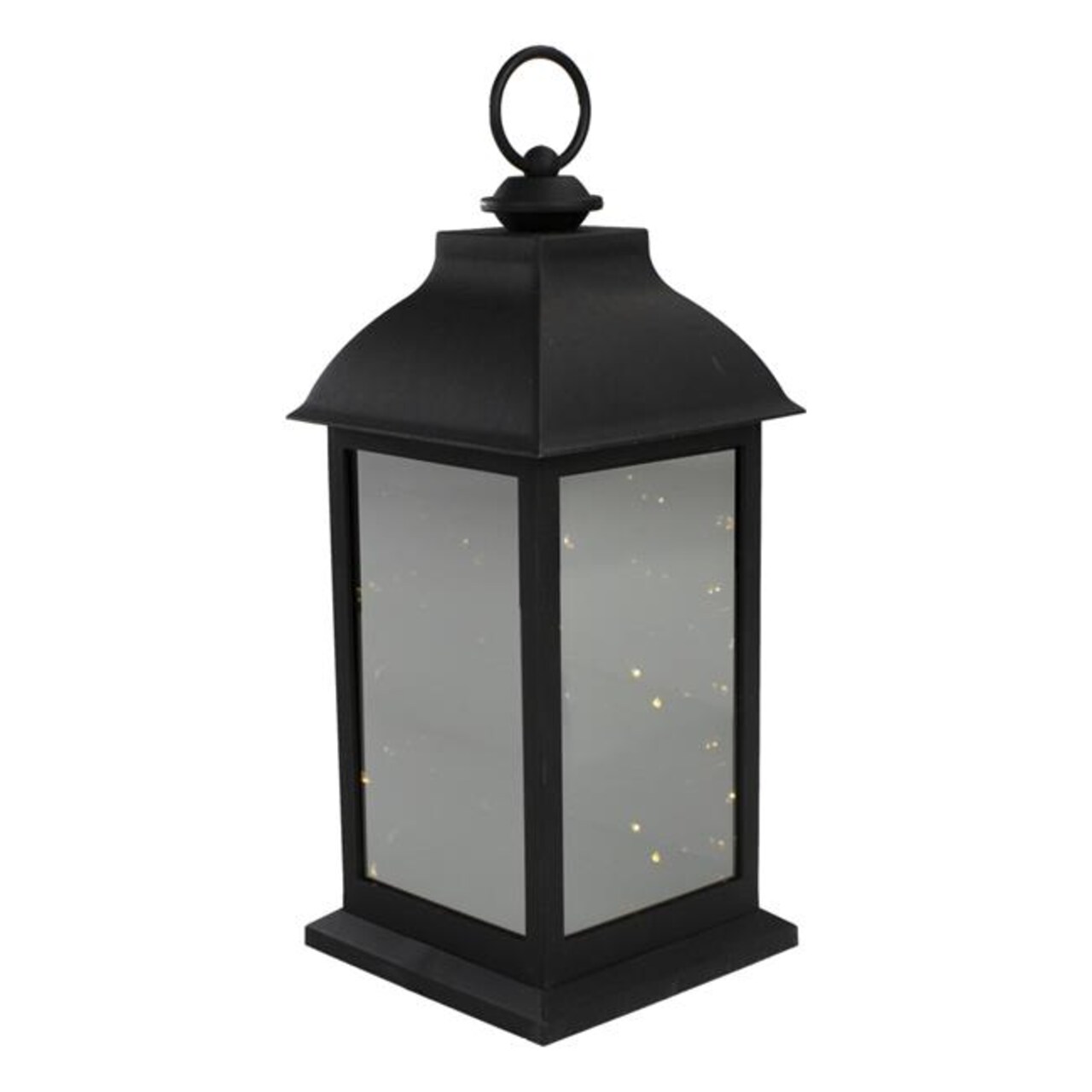 NorthLight 34380908 12.4 in. LED Lighted Battery Operated Lantern Warm White Flickering Light